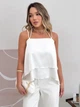 Топ женский ARTKNIT Fashion One Size Белый (4823093472808) - изображение 1