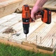 Дриль BLACK+DECKER, ударний, 18 В, 28 Нм, 400-1350 об/хв, патрон 10 мм швидкозатискний, кількість швидкостей - 2, вага 1.2 кг, без - зображення 6