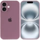 Чехол Silicone Premium case с защитой камеры для iPhone 16 Full Camera Protective blueberry 2294 - изображение 2