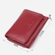 Кошелек женский для карточек из натуральной кожи ST Leather Accessories leather-23077 Бордовый - изображение 3