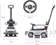 Електромобіль Milly Mally Mercedes C-Class Deluxe Білий (5901761127225) - зображення 6