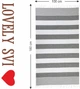 Полотенце пештемаль хлопковое Lovely Svi для пляжа, хамама, SPA XХL 100x180 см Серые полоски (6901050320251) - изображение 5