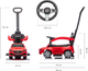 Pojazd Milly Mally Mercedes C-Class Czerwony (5901761127133) - obraz 6