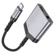Перехідник Hoco LS39 Type-C to Type-C + 3.5mm Metal gray - зображення 4