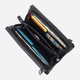 Кошелек женский для карточек из натуральной кожи ST Leather Accessories leather-23111 Черный - изображение 6