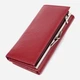 Гаманець жіночий для карток з натуральної шкіри ST Leather Accessories leather-23113 Бордовий - зображення 2