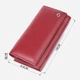 Гаманець жіночий для карток з натуральної шкіри ST Leather Accessories leather-23113 Бордовий - зображення 3