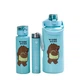 Бутылка для воды набор 3 штуки Happy Life 3в1 спортивные бутылки для воды Bare Bears 300/700/2000 мл, м'ятний - изображение 2