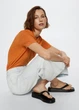Джинси MANGO Culotte Cropped Блакитний 32 27057122 - изображение 4