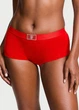 Комплект белья (лиф+трусики шортики) Victoria's Secret (2133866322393) Logo Shine Patch 75D/M красный - изображение 4