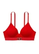 Комплект белья (лиф+трусики шортики) Victoria's Secret (2133866322393) Logo Shine Patch 75D/M красный - изображение 6