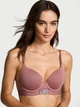 Комплект белья (лиф+трусики шортики) Victoria's Secret (2233866322391) 70C/S Коричневый - изображение 2