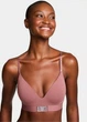 Комплект білизни (ліф+трусики танга) Victoria's Secret Logo Shine Patch 70C/XS Коричневий - зображення 2