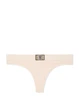 Комплект білизни (ліф+трусики стрінги) Victoria's Secret Logo Shine Patch 70B/XS Бежевий - зображення 5
