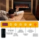 Электрокамин с обогревом Royal Shine 26 LED LOG со звуком, цельными дровами, цветами пламени и яркостью, размер 660x550x150 (EF26LOG) - изображение 3