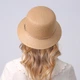 Шляпа женская с ремешком LuckyLOOK Синтия One Size Бежевый 734-425 - изображение 2
