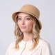 Шляпа женская с ремешком LuckyLOOK Синтия One Size Бежевый 734-425 - изображение 4