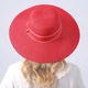 Шляпа женская с лентой LuckyLOOK Сабрина One Size Красный 735-217 - изображение 2
