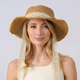 Шляпа канотье женская с лентой-завязкой LuckyLOOK Мелоди One Size Бежевый 733-732 - изображение 5