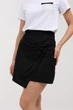 Спідниця міні льоновмісна з перекрутом Wear me XS Чорний (20_25_91_11135) - изображение 2