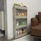Полиця етажерка для ванної Bonro B04 54x13x103 см на колесах пластикова Сіра (117-76-42400273) - зображення 4