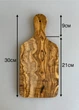 Разделочная доска для овощей с ручкой и отверстием Elia Craft 30х14х1,7см из оливкового дерева - изображение 4