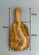 Дошка для нарізання овочів з ручкою та отвором Elia Craft 35х16х1,7см з оливкового дерева - зображення 4