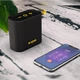 Портативная колонка W-KING D2 Black - Беспроводная блютуз колонка с FM-радио , SD карта , водонепроницаемая IPX7 и возможностью крепления на велосипед - изображение 5