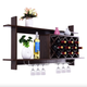 Настенная винная стойка Costway Kasta в стиле Loft - изображение 6