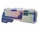 Игровая клавиатура Maxxter KBG-RGB-01-UA, мультимедиа, RGB подсветка, металлическая - изображение 2