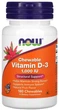 Вітамін Д-3 Now Foods Vitamin D-3 1000 МЕ 180 жувальних таблеток Фрукти в упаковці (ARE-573937) - зображення 1
