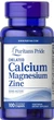 Кальций магний цинк Puritan's Pride Chelated Calcium Magnesium Zinс 100 таблеток в упаковке (ARE-574420) - изображение 1