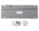 Комплект клавиатура+мышка Maxxter KMS-WCM-03G-UA беспроводной, ножничный механизм, белый с серым - изображение 4