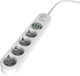Мережевий фільтр Energizer 4 розетки 4 USB 2 м White (EPB2500W00EU) - зображення 3