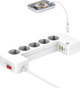 Listwa zasilająca Energizer 5 gniazda 3 USB 2 m White (EPB2500W03EU) - obraz 7