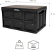 Складний кемпінговий ящик Nils Camp NCB4005 20 л Black (5908261682254) - зображення 2