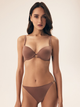Biustonosz damski Push Up z fiszbinami Esotiq Influensa 42321-84X 85B Brązowy (5903972376140) - obraz 3
