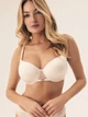 Бюстгальтер ущільнений Esotiq Influensa 42322-01X 80F Кремовий (5903972376393) - зображення 1