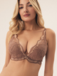 Бюстгальтер Push-up з кісточками мереживний Esotiq Kavi 42325-84X 80B Коричневий (5903972385852) - зображення 1