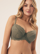 Biustonosz damski bez Push Up usztywniany Esotiq Lynn 42330-87X 70G Khaki (5903972387269) - obraz 1