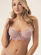 Biustonosz damski Push Up z fiszbinami Esotiq Sapphire 42368-39X 70F Różowy (5903972396308) - obraz 1