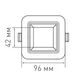LED світильник MAXUS SDL 1-MAX-01-3-SDL-09-S 9W 3000/4100K квадрат - зображення 2