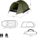 Намет Nils Camp Hiker кемпінговий NC6010 Khaki (5908261680724) - зображення 6