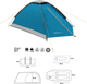 Namiot Nils Camp kempingowy NC6033 Light Grey-Blue (5908261680748) - obraz 8