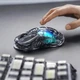 Геймерська акумуляторна, бездротова (Bluetooth + 2,4G), миша GravaStar Mercury M2, Transparent Black/Прозоро Чорний (GRAVASTARM2_TBLK) - изображение 3