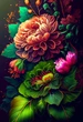 Алмазна мозаїка алмазна викладка Яскраві квіти 2 45x30 OG00621SS - зображення 1