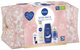 Zestaw kosmetyków do pielęgnacji ciała Nivea Gympack Kosmetyczka + Antyperspirant w kulce Black and White Invisible 50 ml + Lotion do ciała Q10 plus 400 ml + Żel pod prysznic 250 ml + Płyn do demakijażu oczu Visage Double Effect 125 ml (8412300052542) - obraz 1