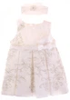 Платье Нарядное + Повязка Bibaby Кремовый 68 см 76028 (542529) - изображение 1