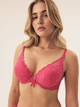 Biustonosz damski Push Up z fiszbinami Bloovii Verina 42504-42X 75B Różowy (5903972544723) - obraz 1