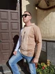 Лонгслів LION STYLE з довгим рукавом і капюшоном 3XL бежевий - зображення 3